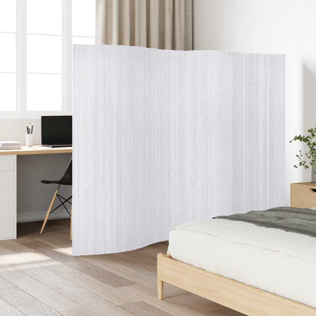 Cloison de séparation Bambou Blanc 250 x 165 cm - XIOS