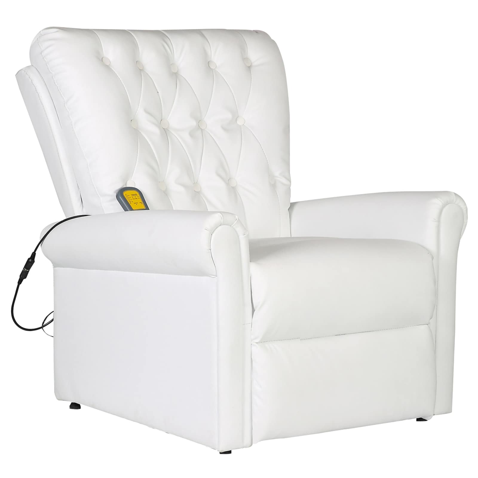 Chaise de massage électrique Blanc crème 78 x 148 x 71 cm - XIOS