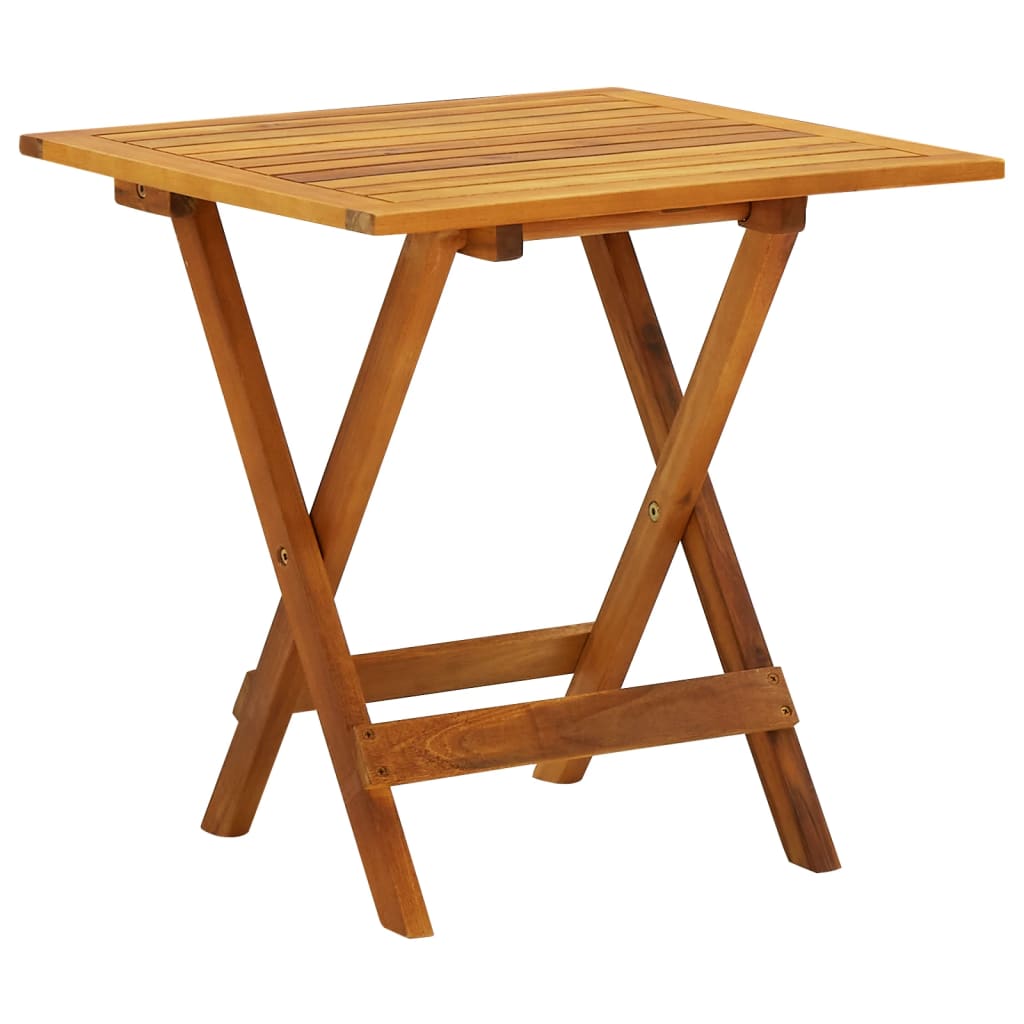 Table de bistro 46x46x47 cm Bois d'acacia massif Tables de jardin vidaXL