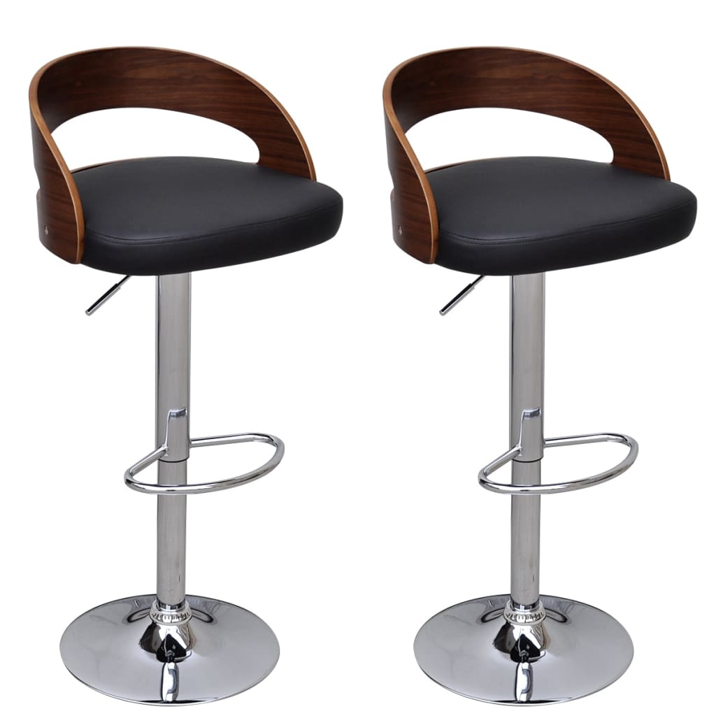 Tabourets de bar lot de 2 bois courbé - XIOS