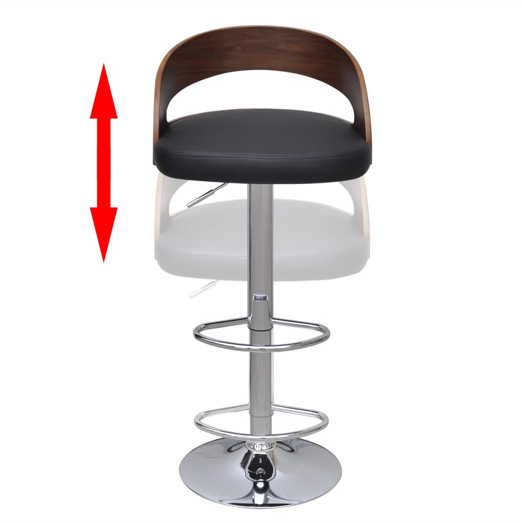 Tabourets de bar lot de 2 bois courbé - XIOS