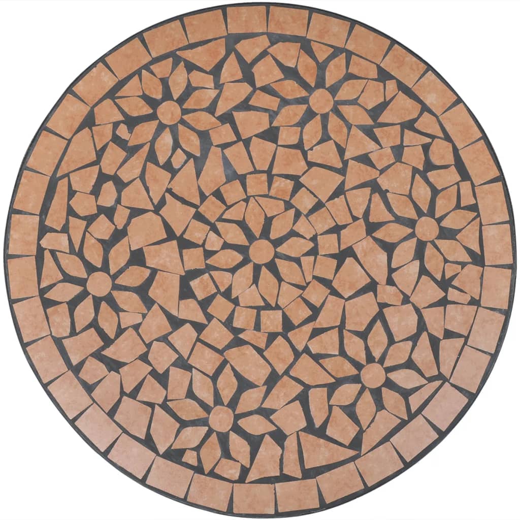 Ensemble de bistro 3 pcs Carreaux céramiques Terre cuite