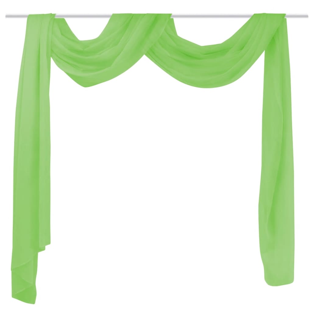 Voilage drapé vert 140 x 600 cm Rideaux vidaXL