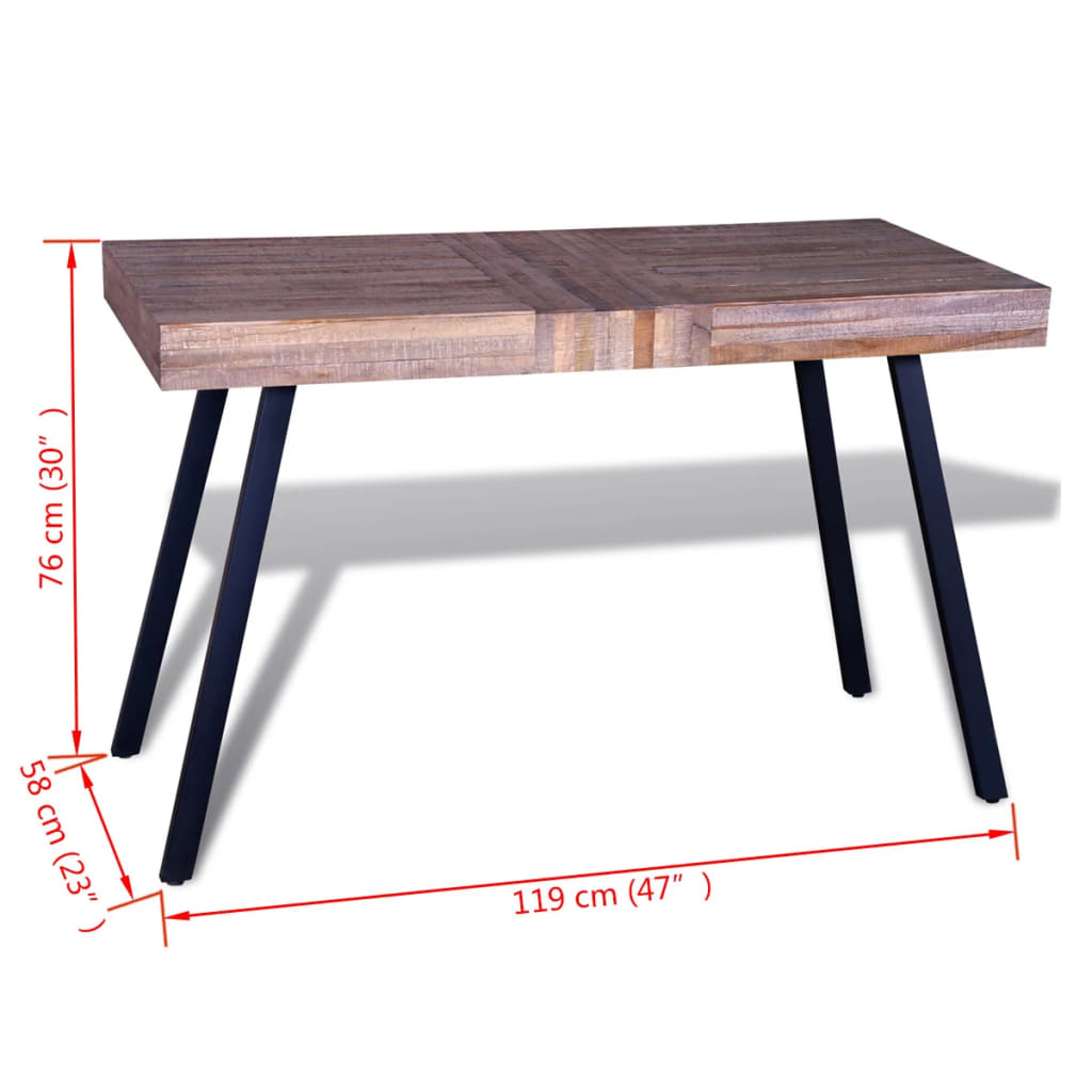 Table Teck recyclé - XIOS