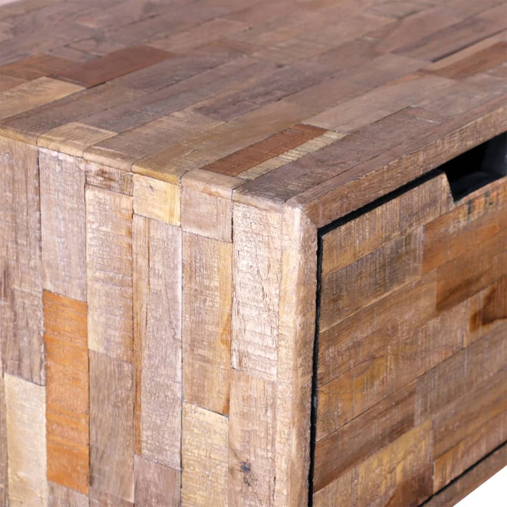Table console avec 3 tiroirs Bois de teck recyclé - XIOS