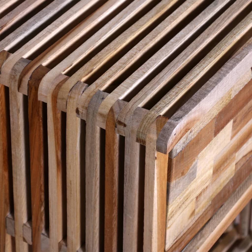 Table de chevet avec tiroir Bois de teck recyclé - XIOS