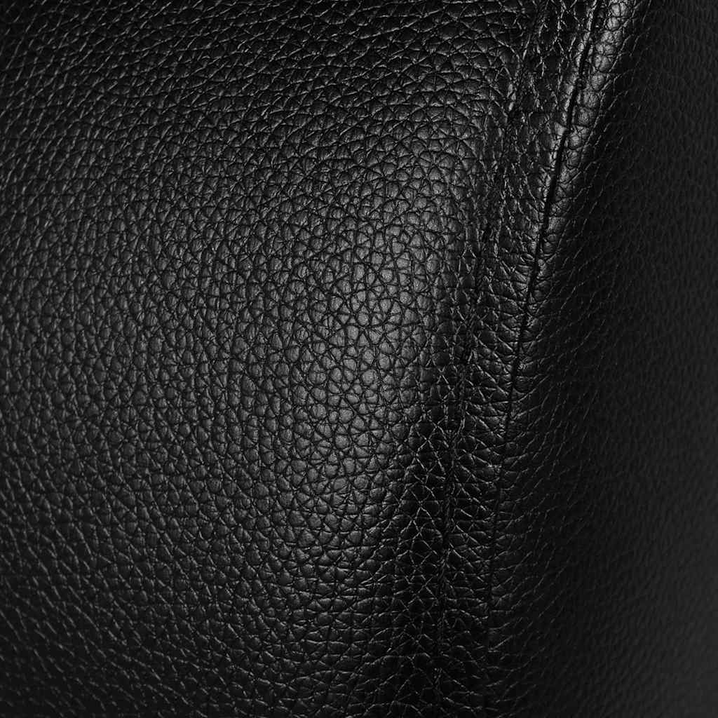 Fauteuil inclinable 2 places en similicuir noir - XIOS