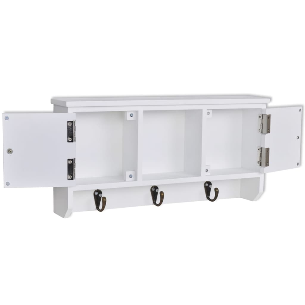 Armoire murale pour clés et bijoux avec portes et crochets - XIOS