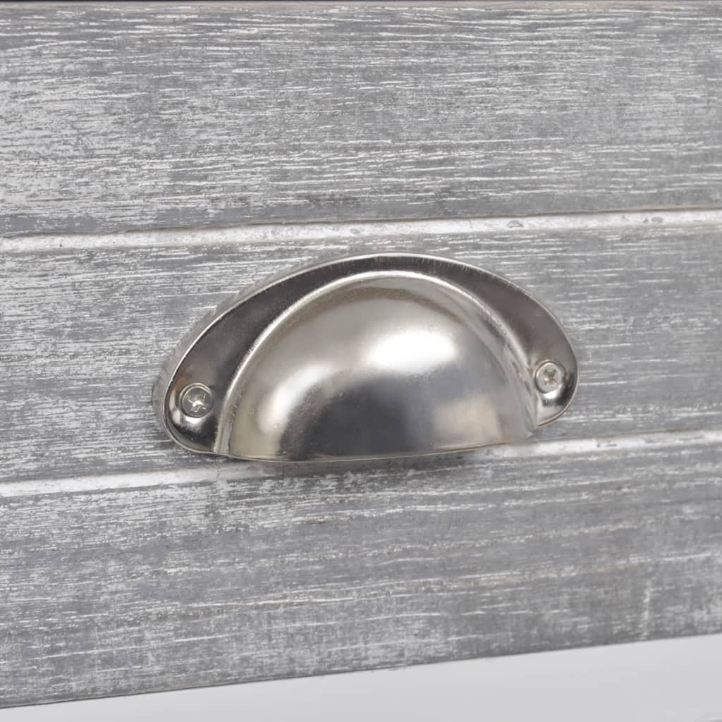 Table de chevet avec 1 tiroir Gris et blanc - XIOS