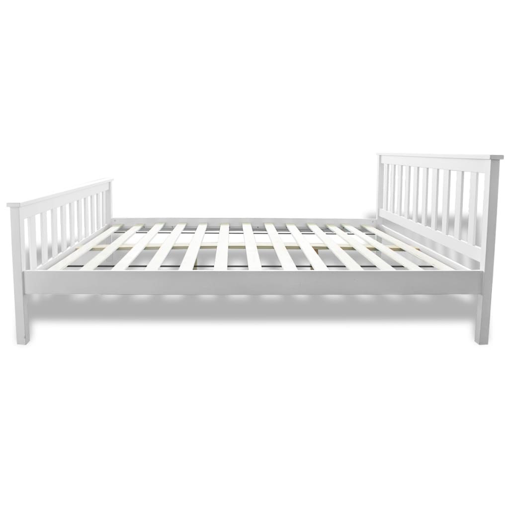 Lit avec matelas Bois de pin massif 140 x 200 cm - XIOS