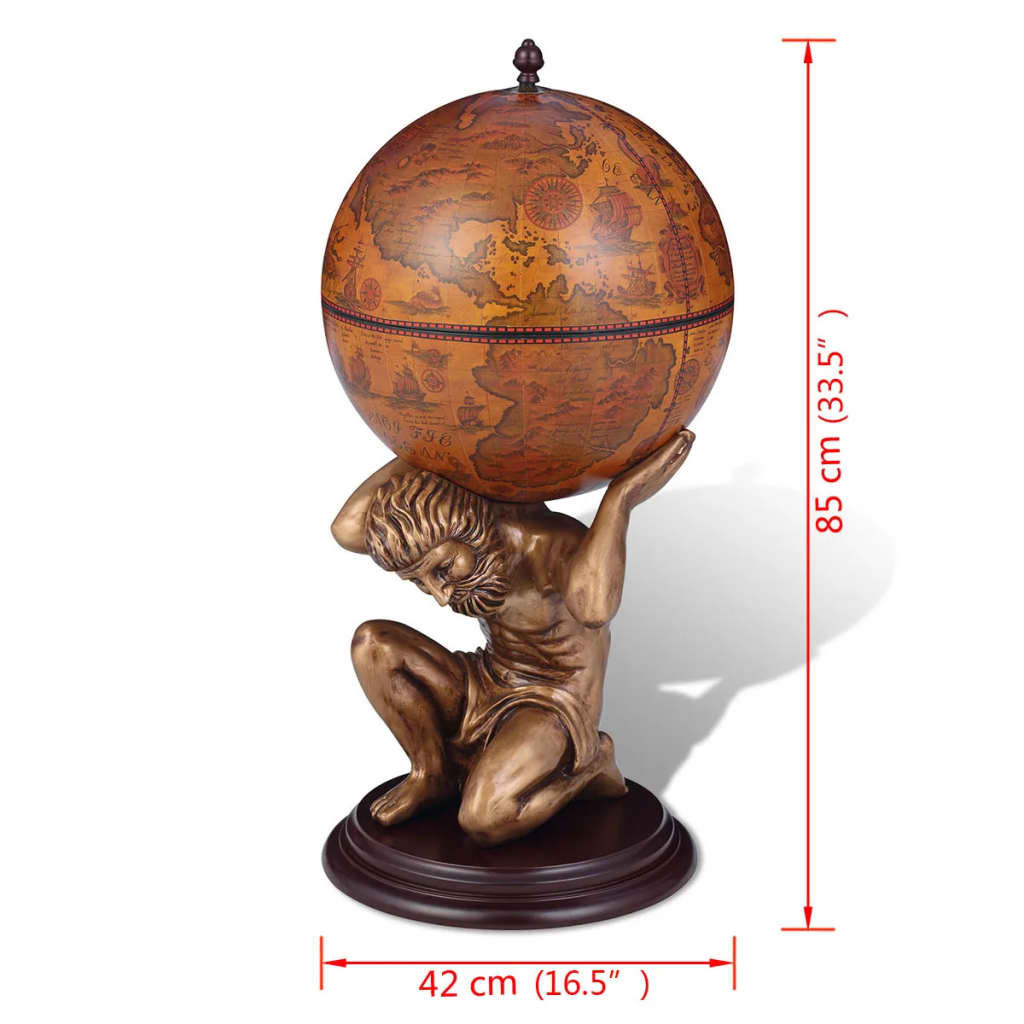Bar sous forme de globe Atlas 42 x 42 x 85 cm - XIOS