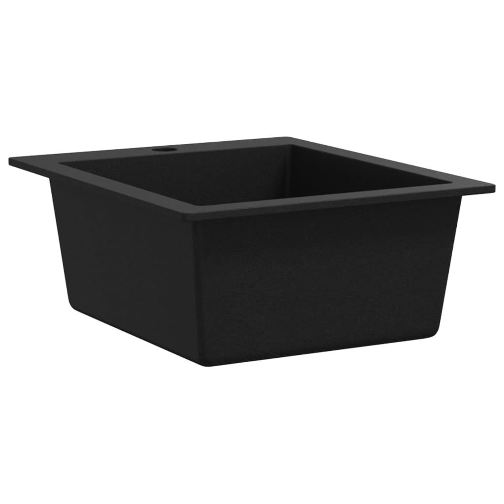 Évier de cuisine Granite Noir Éviers & Plonges vidaXL