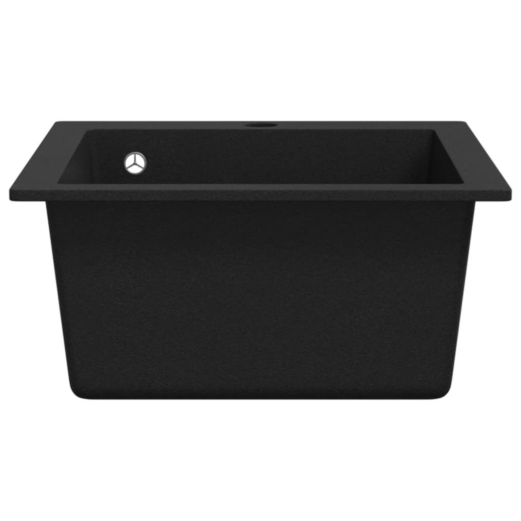 Évier de cuisine Granite Noir Éviers & Plonges vidaXL