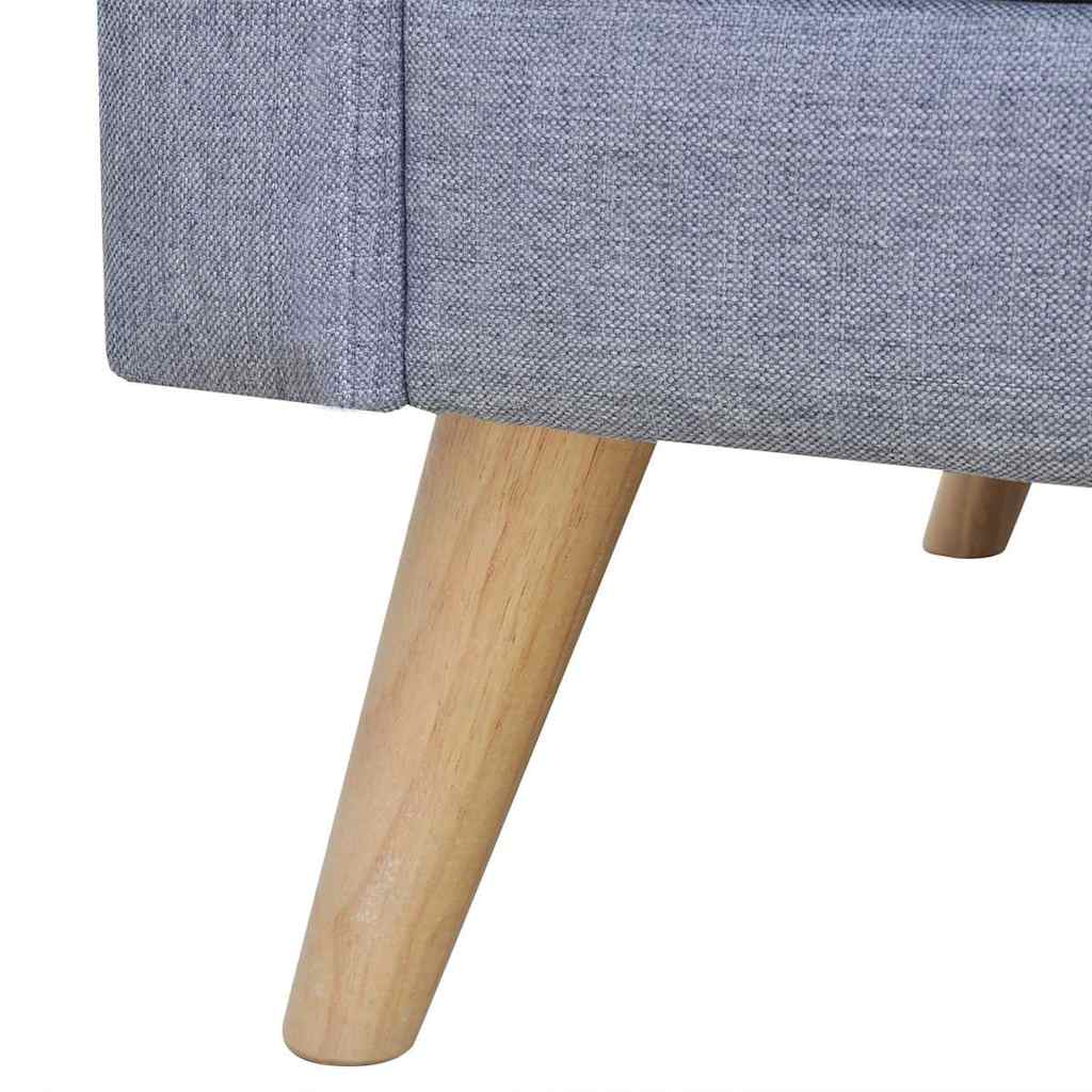 Canapé à 3 places Tissu Gris clair - XIOS