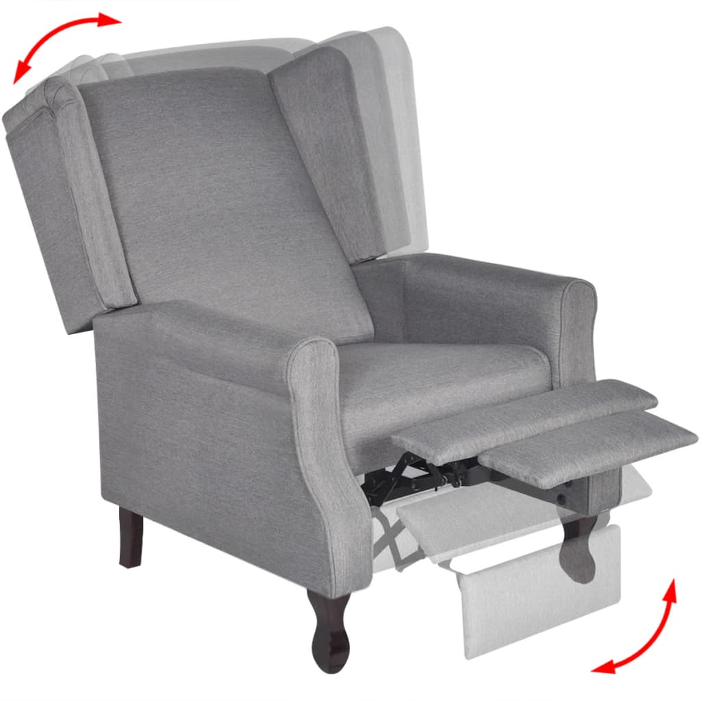 Fauteuil gris tissu - XIOS