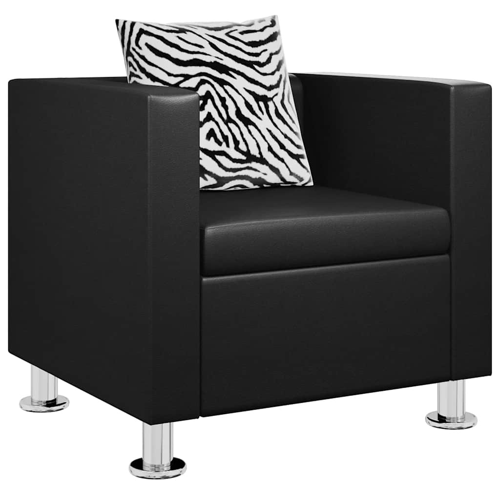Fauteuil noir similicuir - XIOS