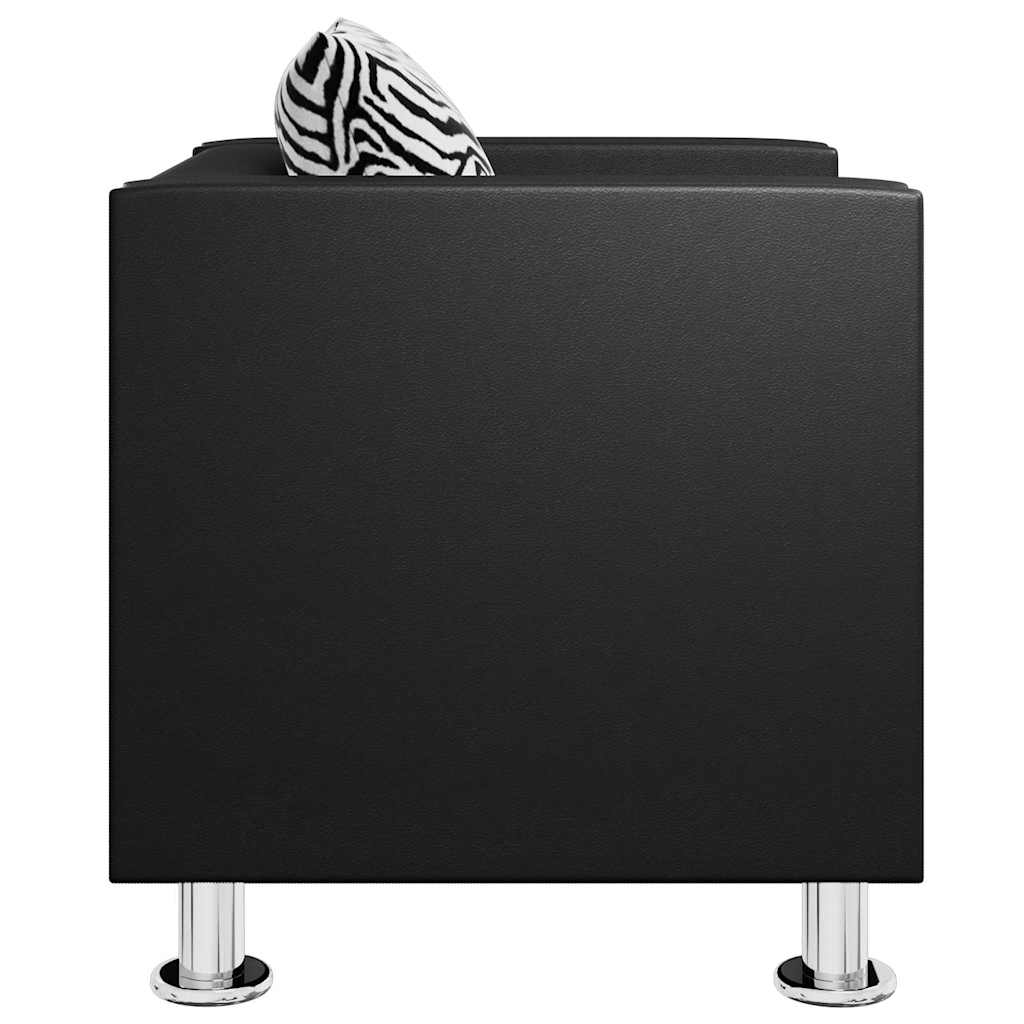 Fauteuil noir similicuir - XIOS