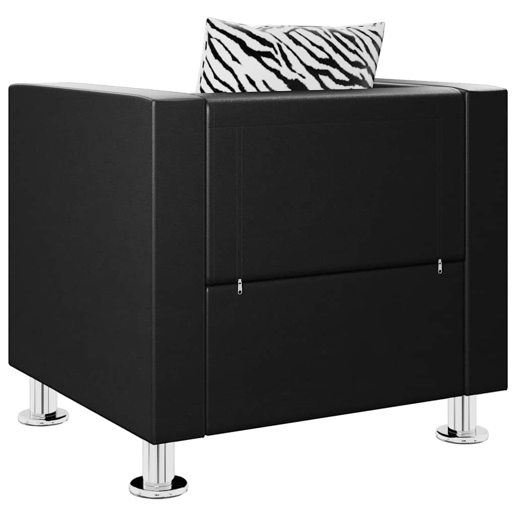 Fauteuil noir similicuir - XIOS