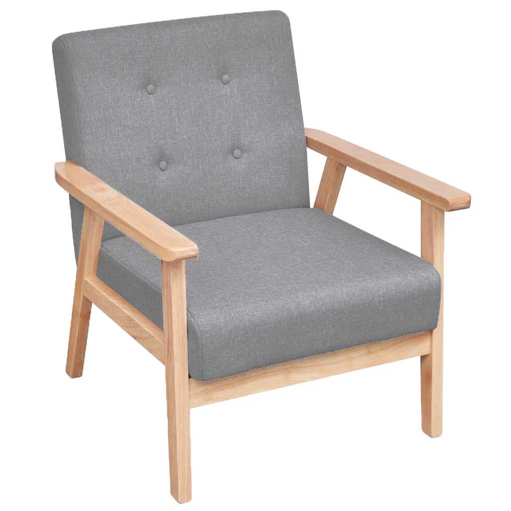 Fauteuil gris foncé tissu - XIOS