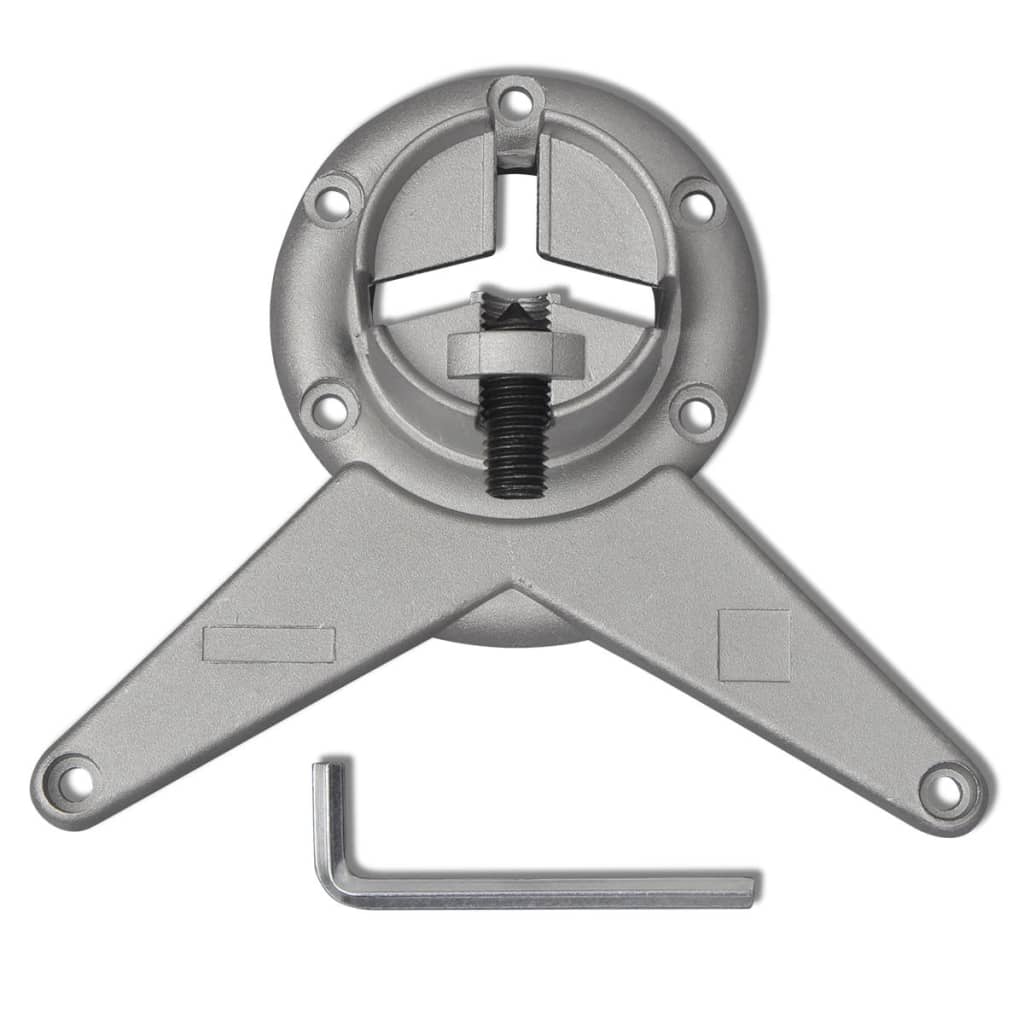 4 pieds de table réglables en hauteur 1100 mm Chromé Pieds de table vidaXL