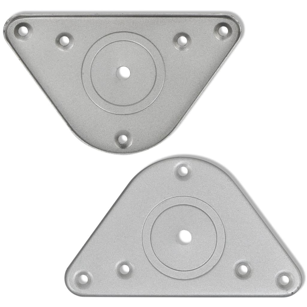 4 pieds de table réglables en hauteur 870 mm Chromé Pieds de table vidaXL