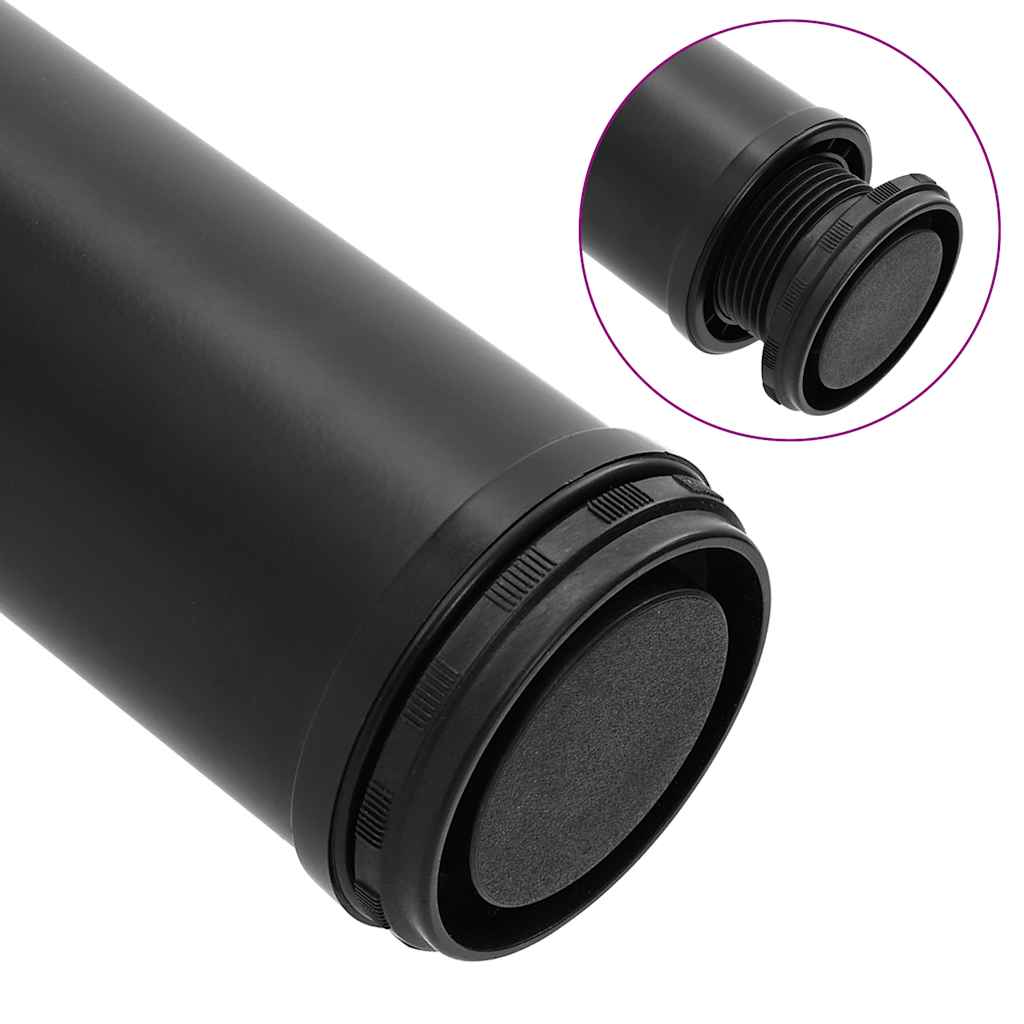 4 pieds de table réglables en hauteur 710 mm Noir - XIOS