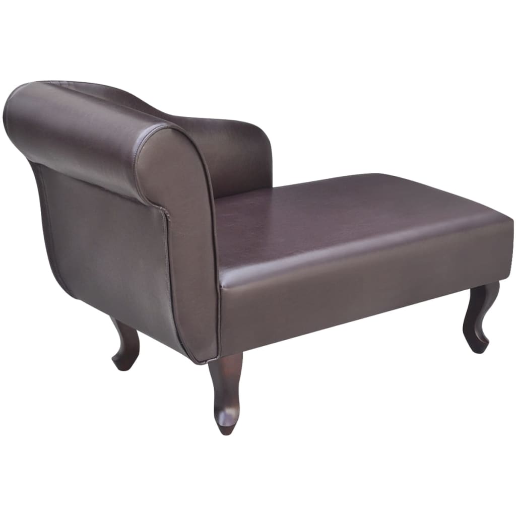 Chaise longue Marron Similicuir - XIOS
