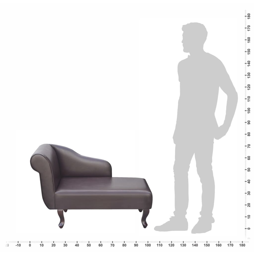 Chaise longue Marron Similicuir - XIOS