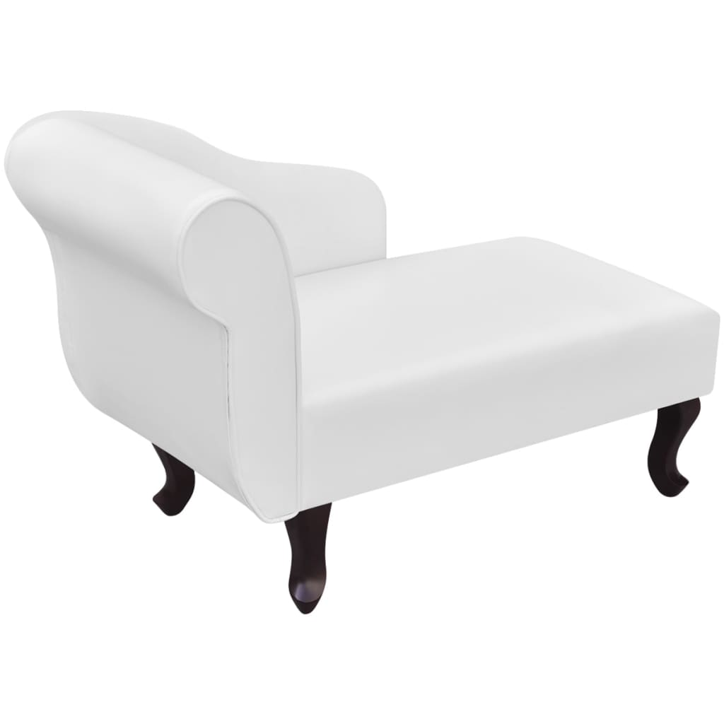 Chaise longue Blanc Similicuir - XIOS