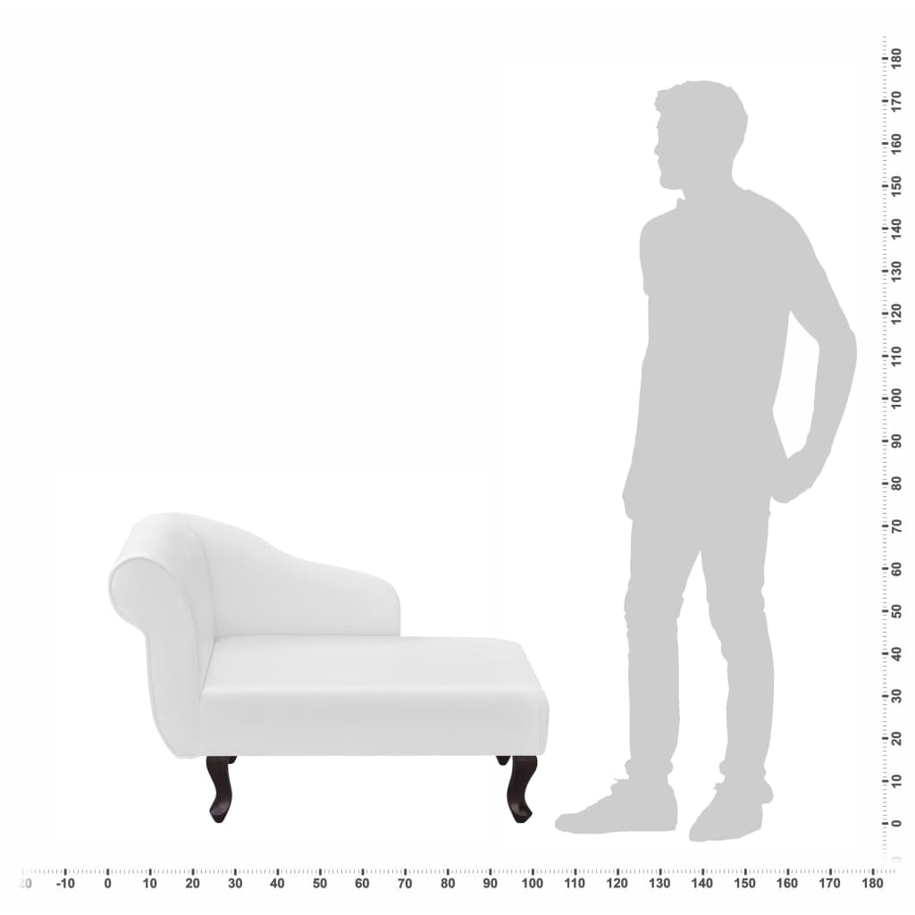 Chaise longue Blanc Similicuir - XIOS