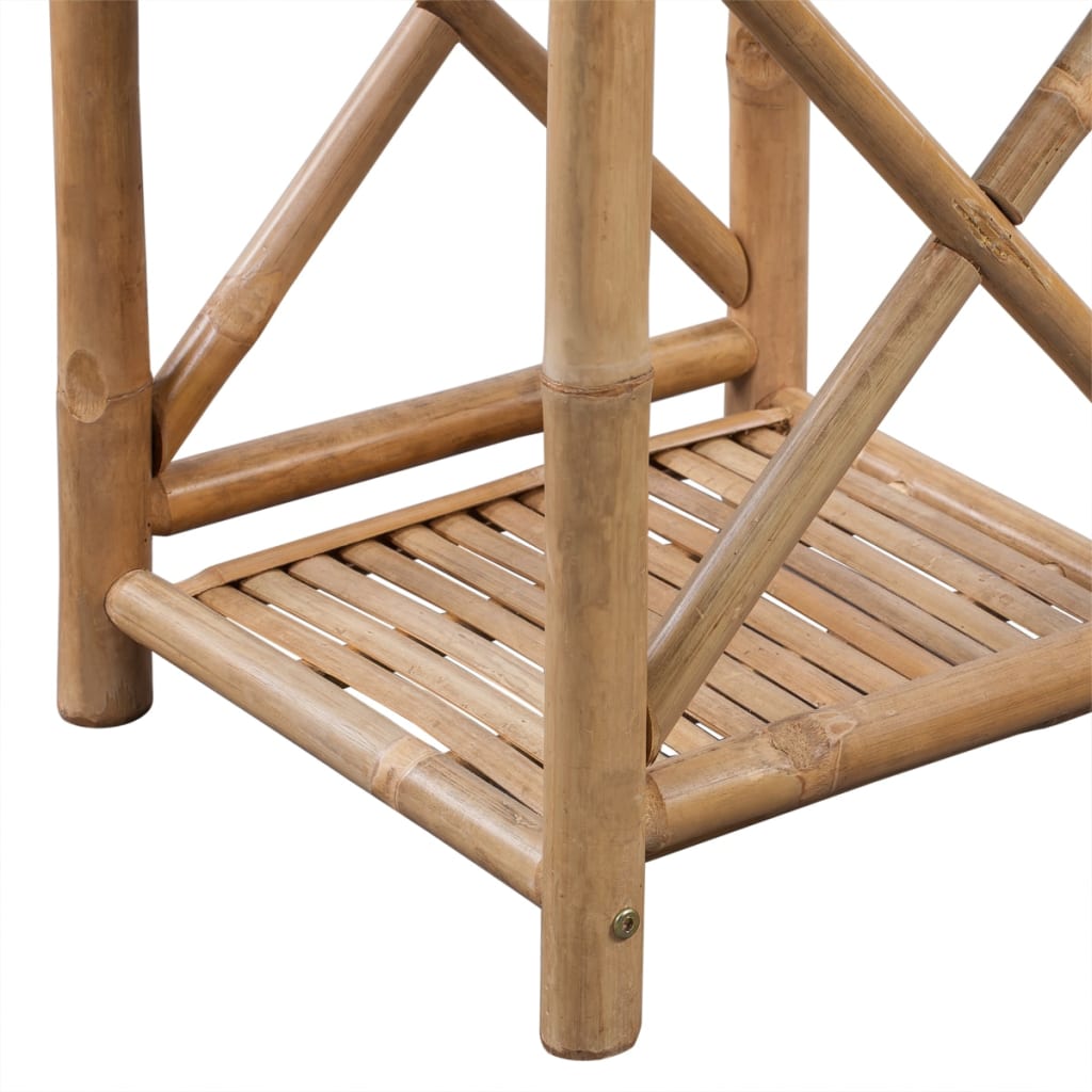 Étagère à 4 niveaux carré bambou - XIOS