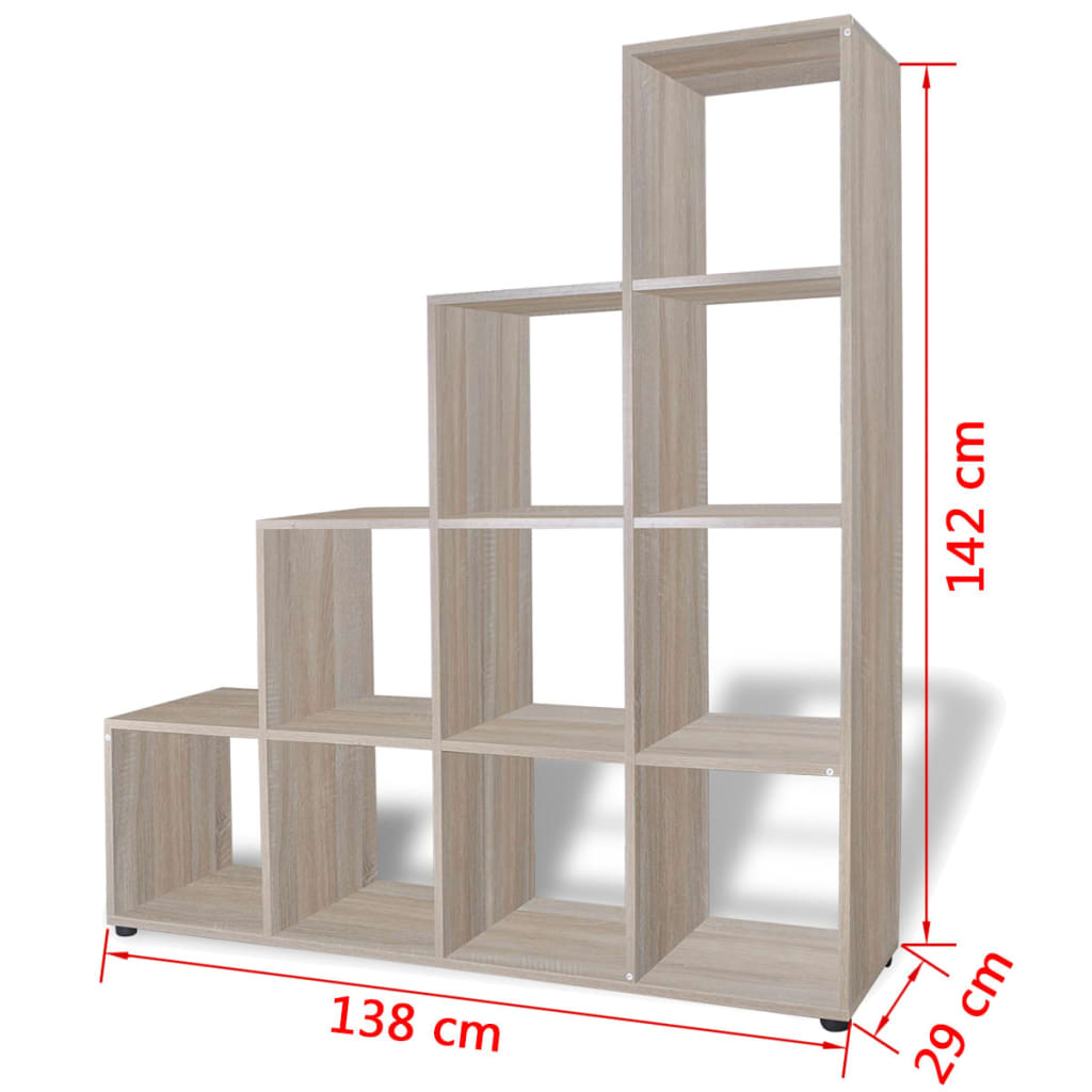 Bibliothèque/étagère 142 cm Couleur de chêne - XIOS