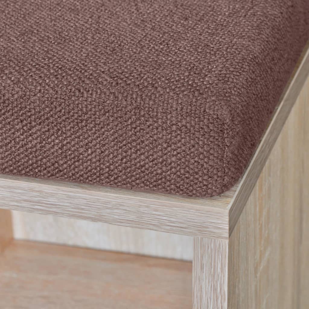 Banc de rangement à chaussures 10 compartiments Couleur chêne - XIOS