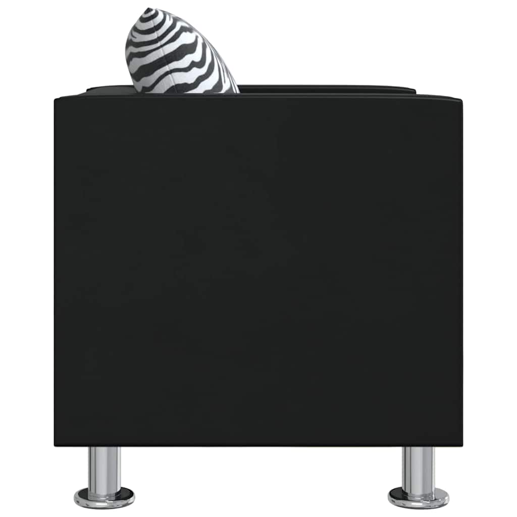 Jeu de canapé à 2 places et à 3 places et fauteuil Noir - XIOS