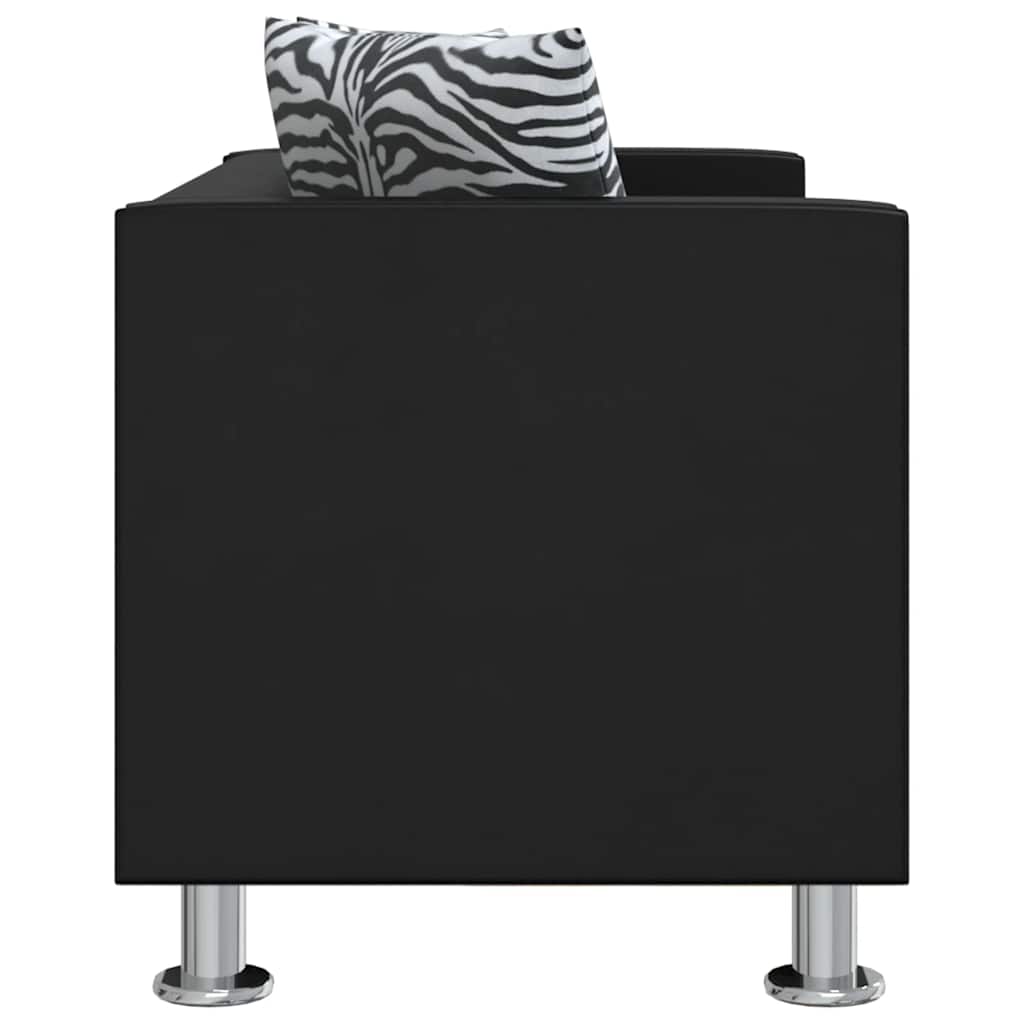 Jeu de canapé à 2 places et à 3 places et fauteuil Noir - XIOS