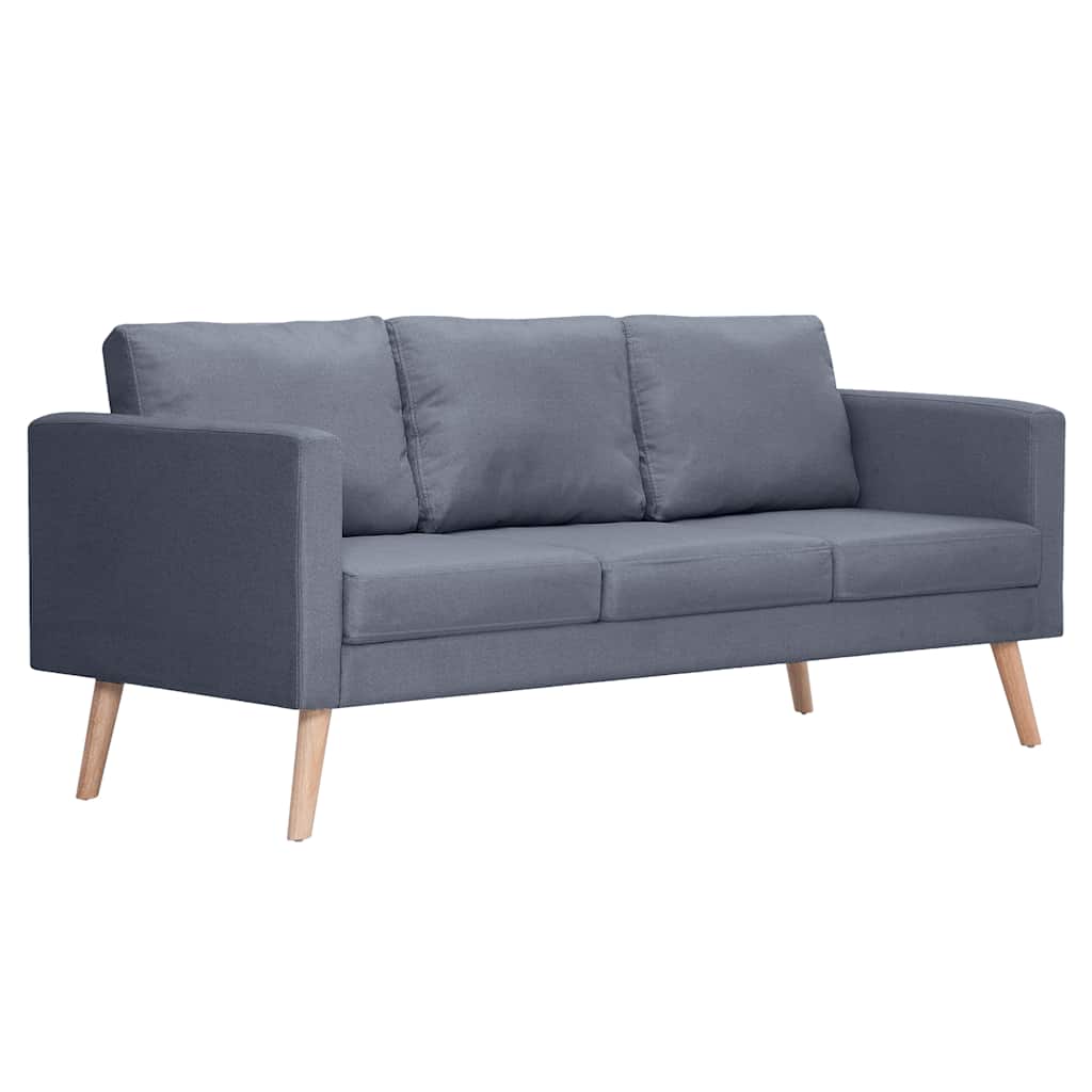 Ensemble de canapés à 2 places et à 3 places Tissu Gris foncé - XIOS