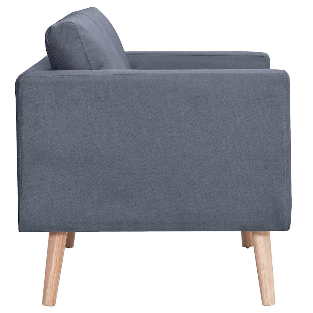 Ensemble de canapés à 2 places et à 3 places Tissu Gris foncé - XIOS
