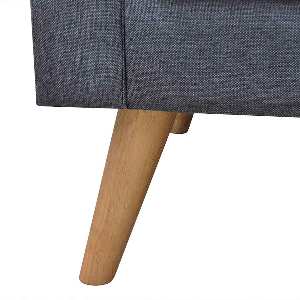 Ensemble de canapés à 2 places et à 3 places Tissu Gris foncé - XIOS