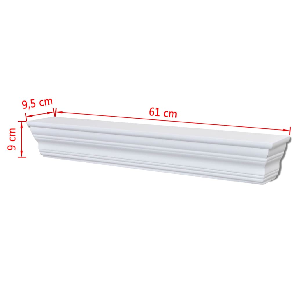 Étagères murales Aaliyah 2 pcs Blanc - XIOS