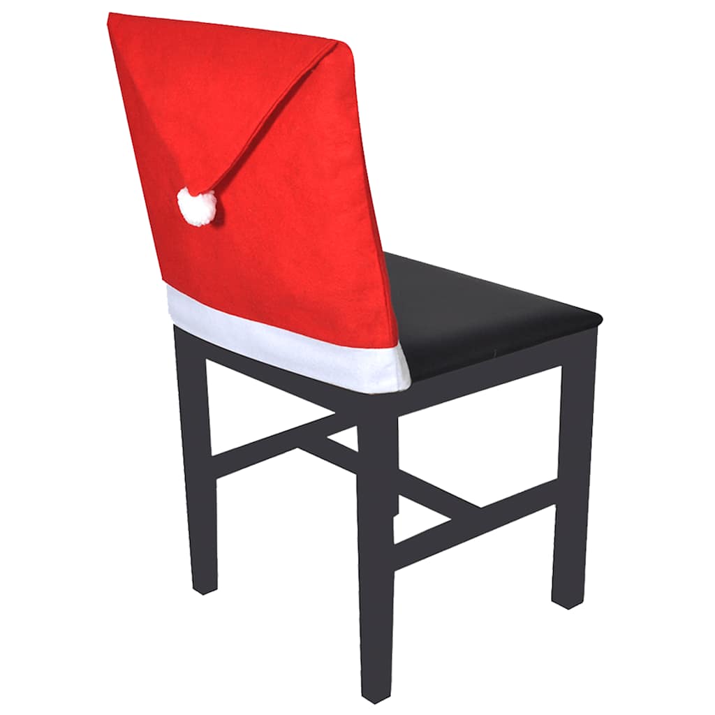 Housses de dossier de chaise 6 pcs Bonnet de Père Noël - XIOS