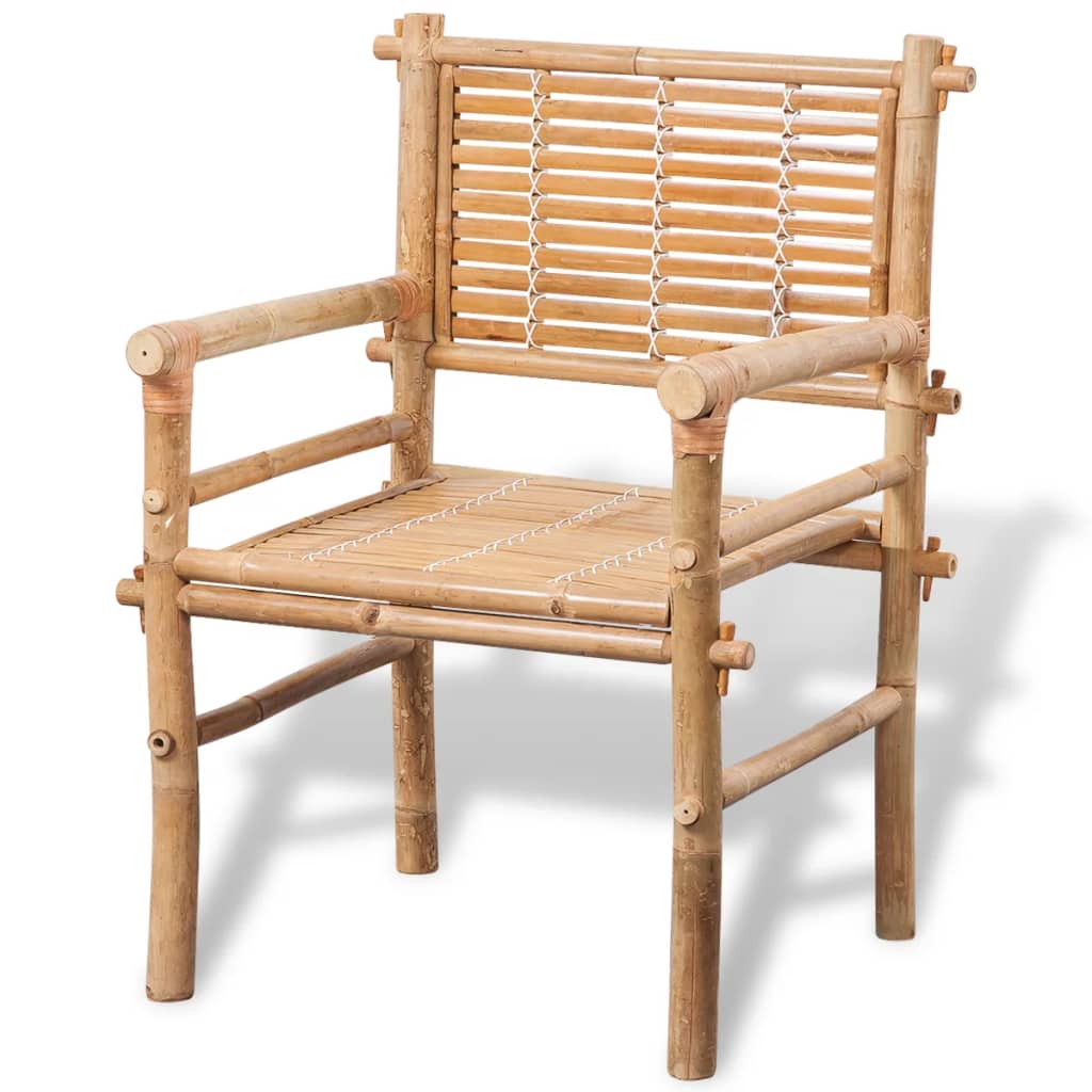 Mobilier de bistro 3 pcs avec coussins Bambou - XIOS