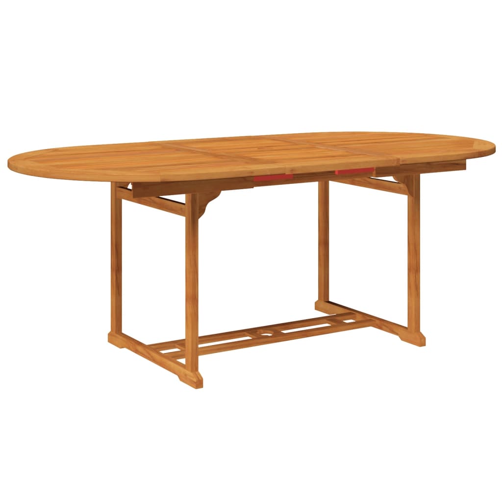Ensemble à manger d'extérieur 7 pcs Bois d'acacia solide 150-200 cm - XIOS