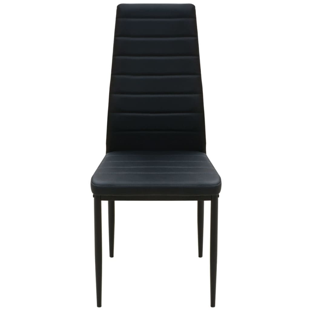 Ensemble de table et chaise de salle à manger 3 pièces noir - XIOS