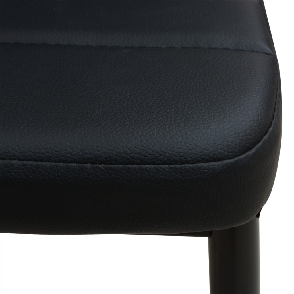 Ensemble de table et chaise de salle à manger 3 pièces noir - XIOS