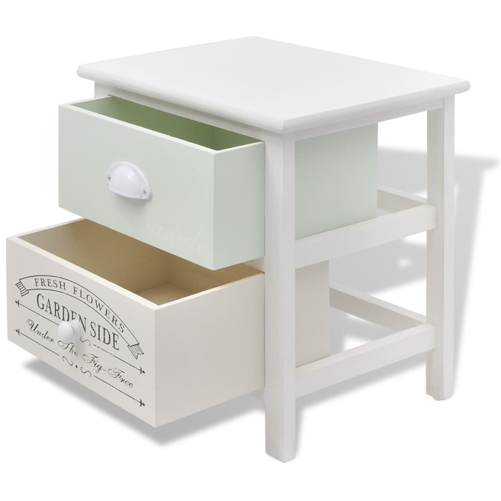 Table de chevet en style français 2 pcs Bois - XIOS