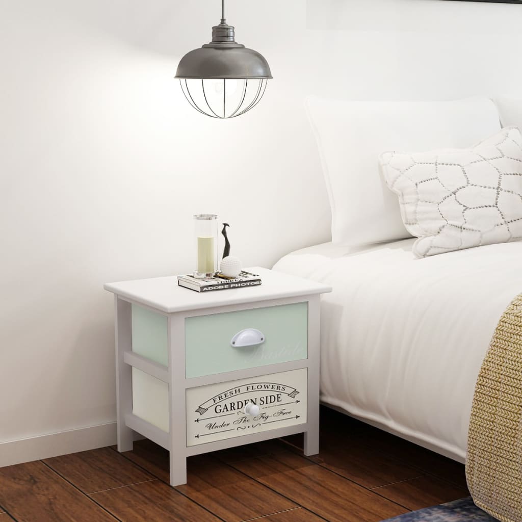 Table de chevet en style français 2 pcs Bois - XIOS