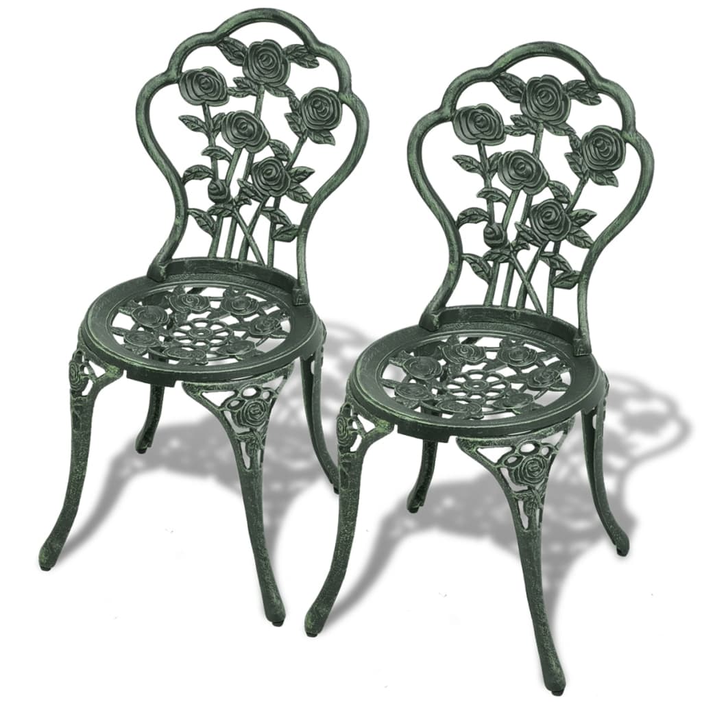 Ensemble de bistro 3 pcs Aluminium coulé Vert - XIOS