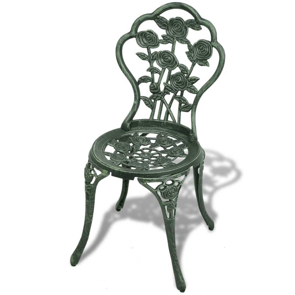 Ensemble de bistro 3 pcs Aluminium coulé Vert - XIOS