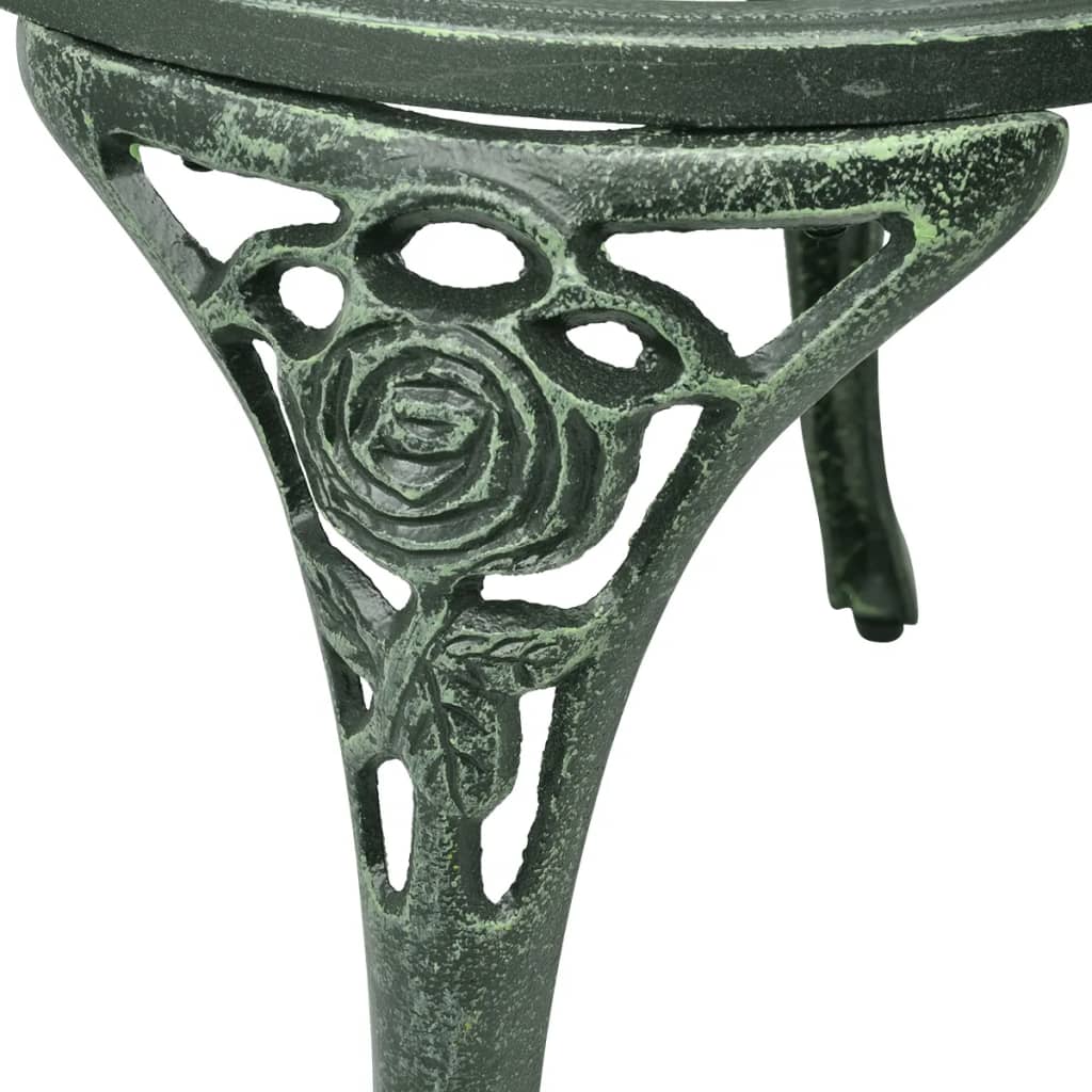 Ensemble de bistro 3 pcs Aluminium coulé Vert - XIOS