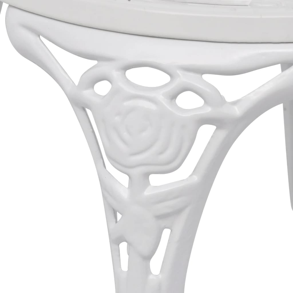 Ensemble de bistro 3 pcs Aluminium coulé Blanc - XIOS